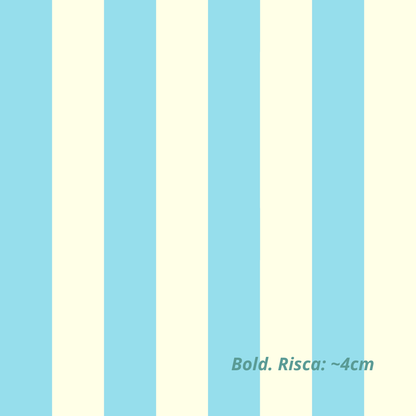 Blauwe en Crème Strepen (M29326)