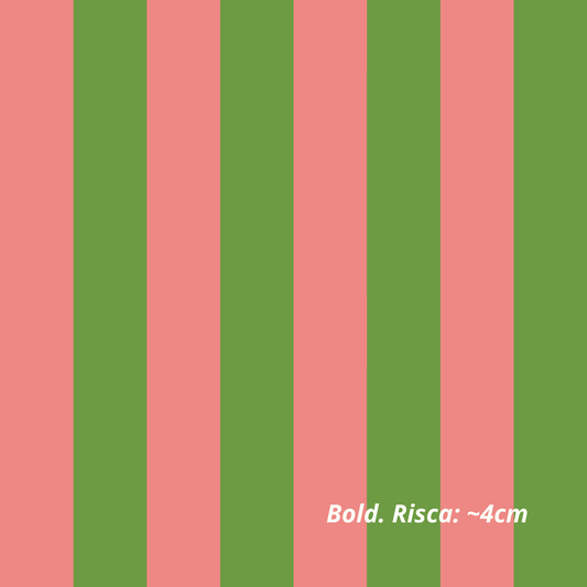 Riscas Rosa e Verde Relva (M30126)