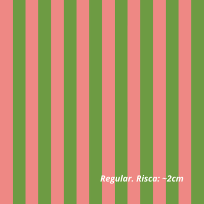 Rosa- und Grasgrüne Streifen (M30126)