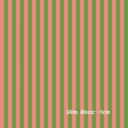 Rosa- und Grasgrüne Streifen (M30126)
