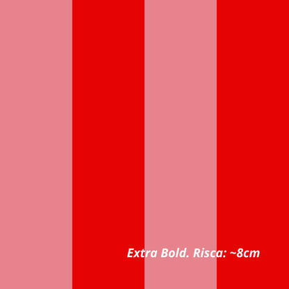 Riscas Color Block: Vermelho e Rosa (M31326)