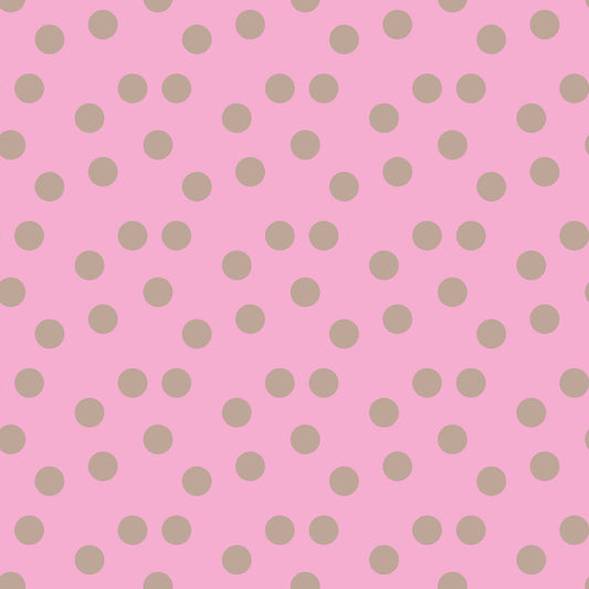 Beige Bollen op Roze Achtergrond (M33426)