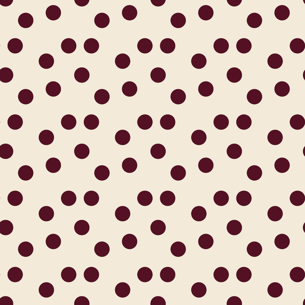 Blaue Polka Dots auf braunem Hintergrund (M33626)