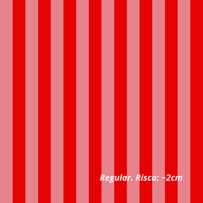 Riscas Color Block: Vermelho e Rosa (M31326)