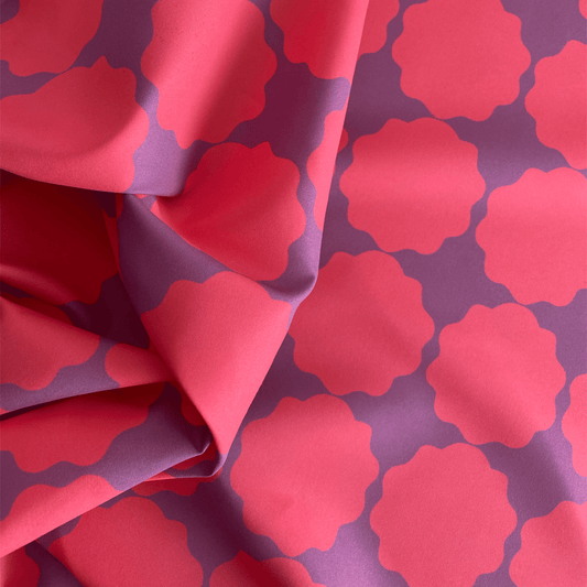 Carimbos Rosa com Fundo Roxo (M12325)