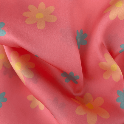 Florinhas em Fundo Rosa Barbie (M18225)