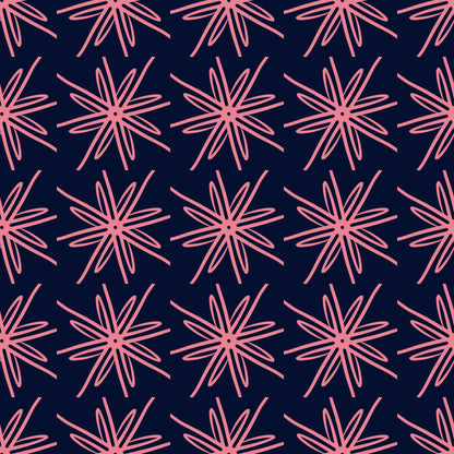 Large and Pink Geometric Flowers (M10925)