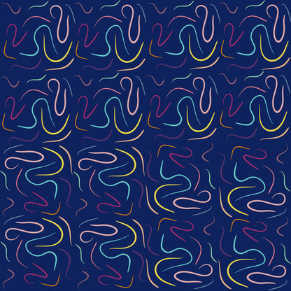 Riscas Vivas em Fundo Azulão (M11025)