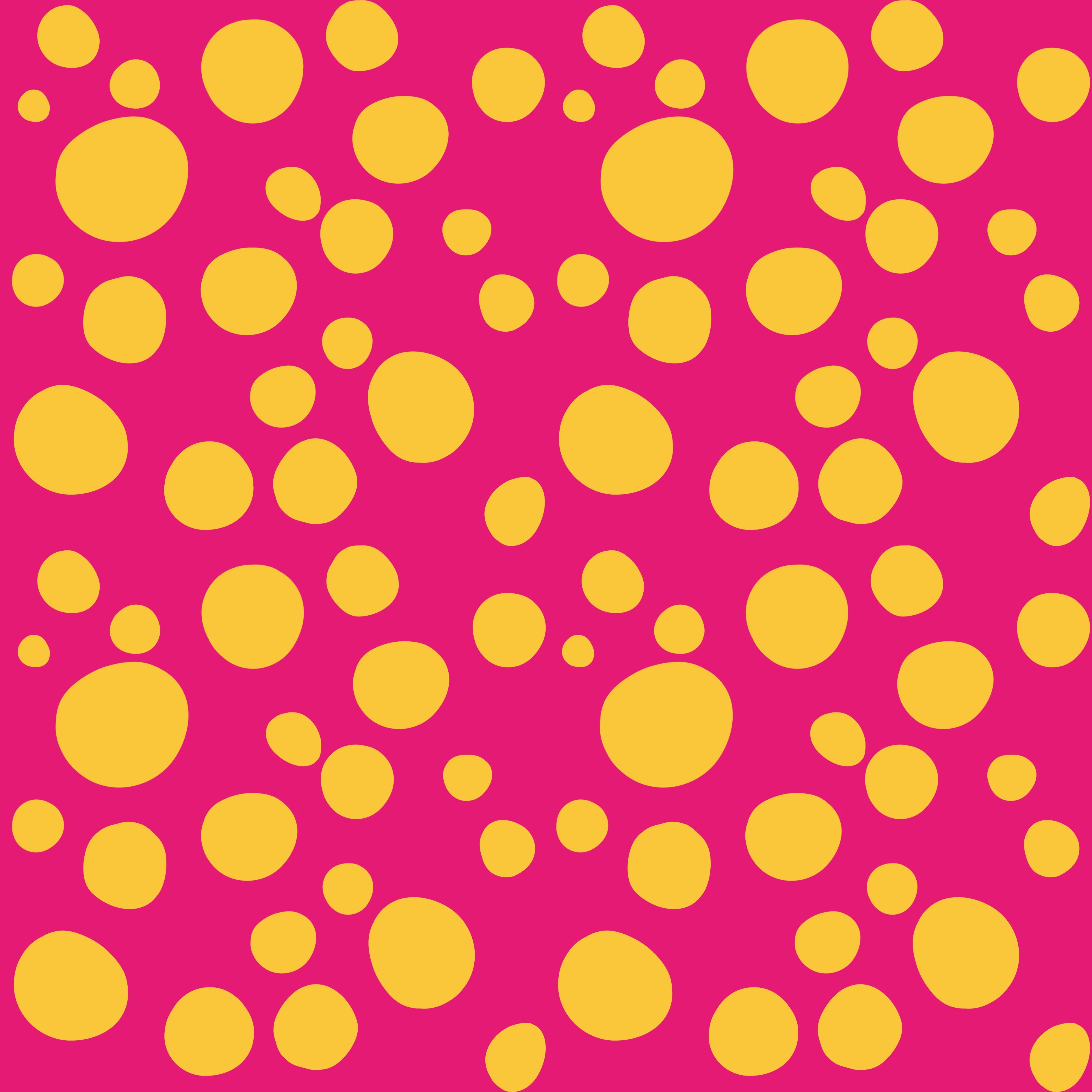 Bolinhas Amarelas em Fundo Rosa (M11525)