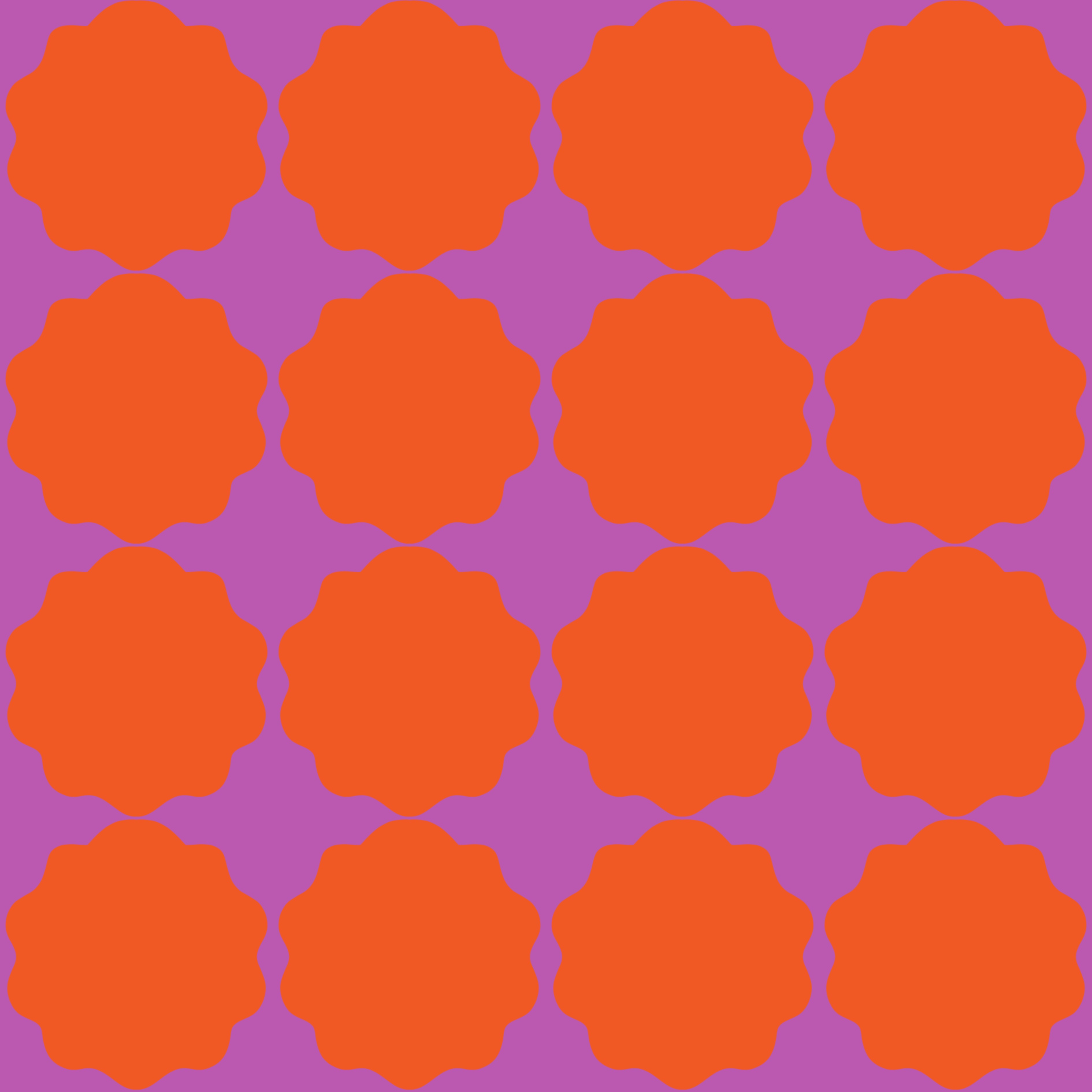 Carimbos Laranja com Fundo Roxo (M12225)