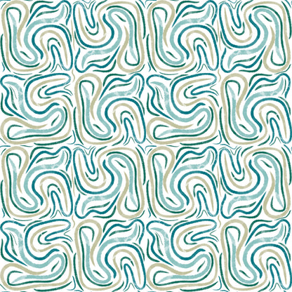 Abstracte Blauwe Strepen (M13725)