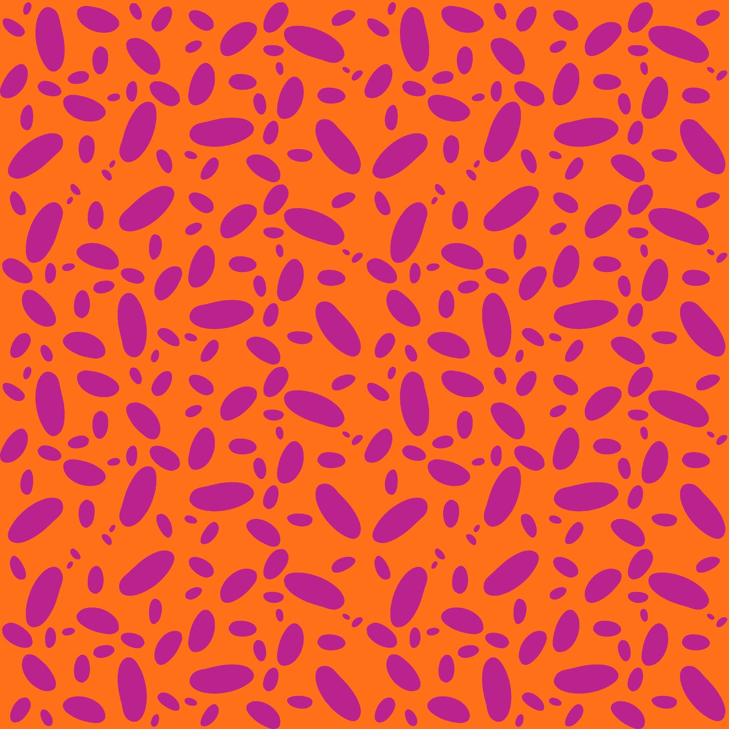 Roze Vlekken op Oranje Achtergrond (M14125)