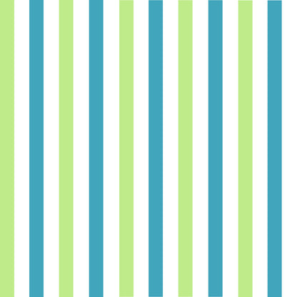 Green, Blue, and White Stripes (M17525)