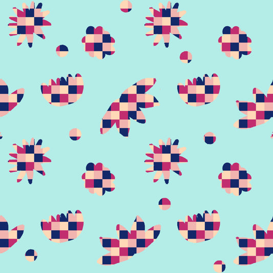 Floral a cuadros (M26426)