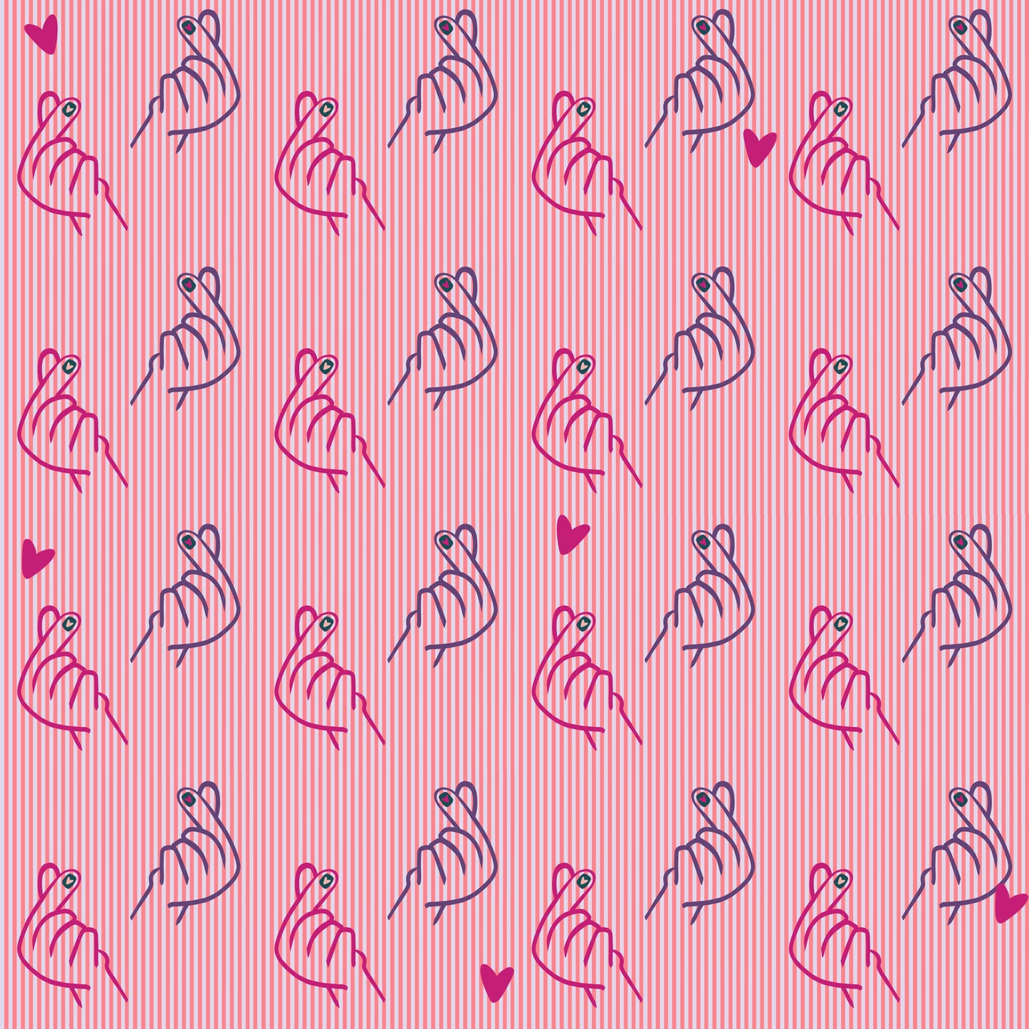 Padrão Finger Heart (M26626)