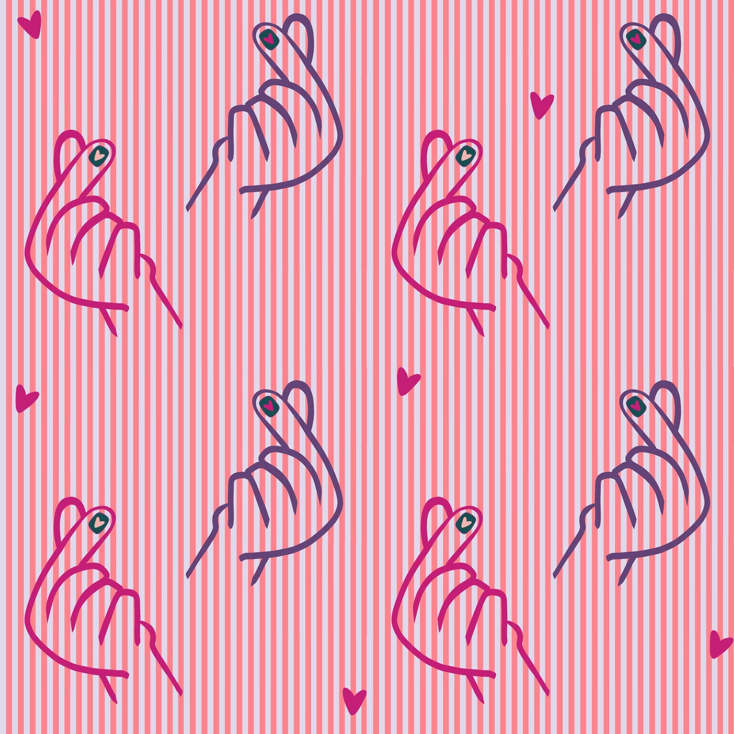 Padrão Finger Heart (M26626)