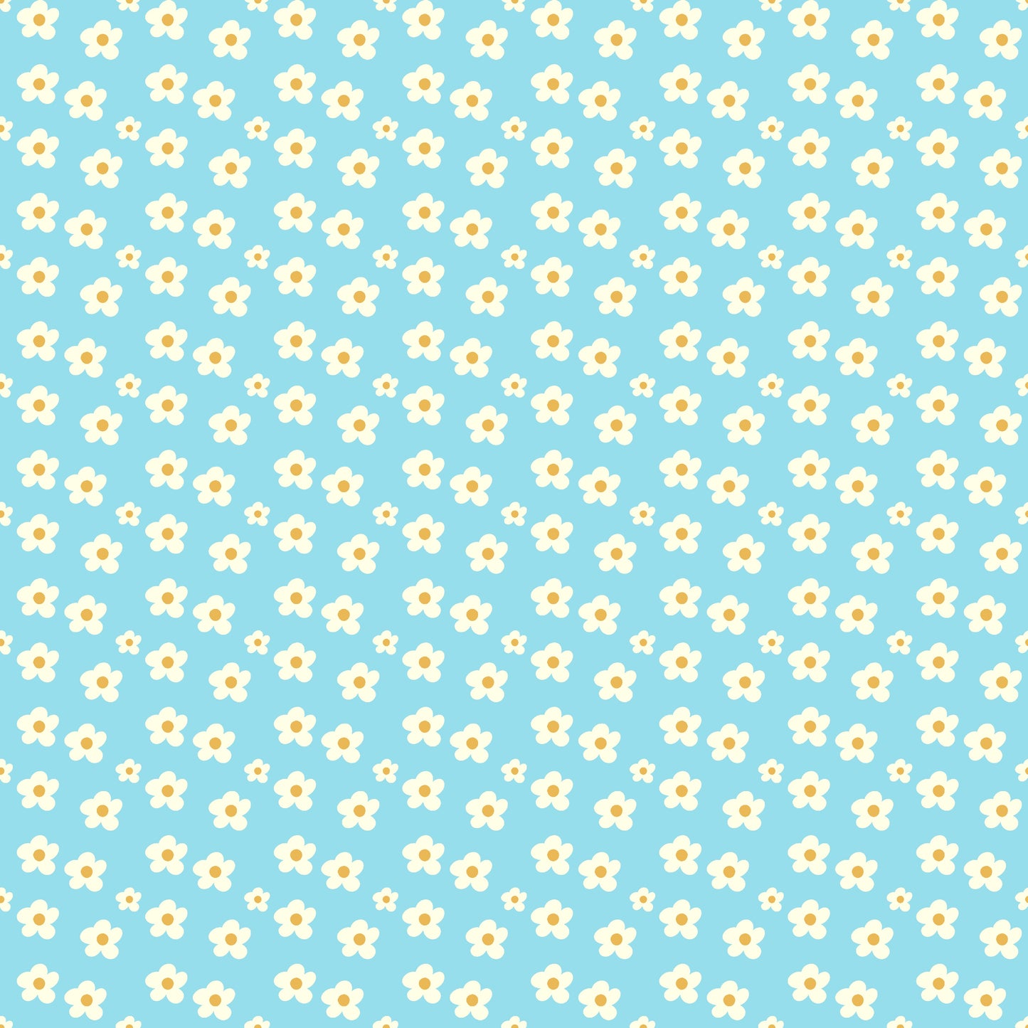 Blumencreme auf blauem Grund (M29426)