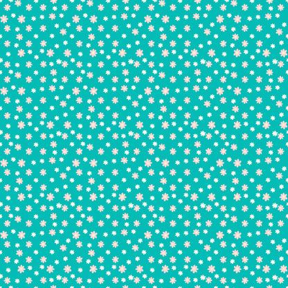 Padrão Floral Turquesa (M31926)