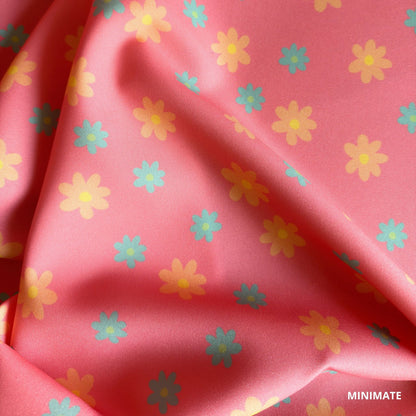 Florinhas em Fundo Rosa Barbie (M18225)