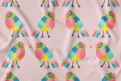 Kleurige Vogeltjes met Liefde (M10325)