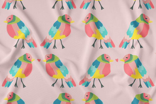 Passarinhos Coloridos com Amor (M10325)