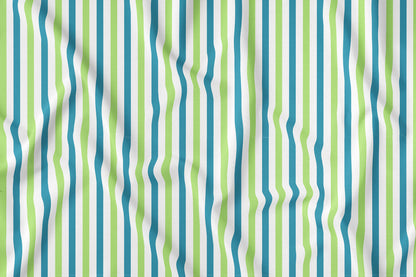 Green, Blue, and White Stripes (M17525)