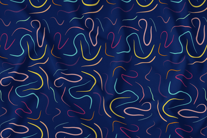 Riscas Vivas em Fundo Azulão (M11025)