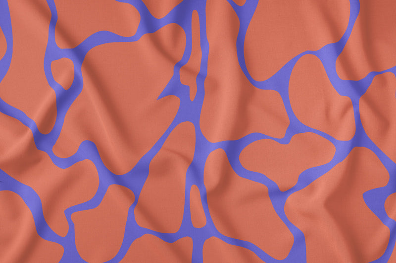 V-Shaped Purple & Orange Spots (M14325)