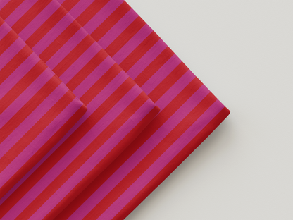 Rayas rosas y rojas brillantes (M151A25)