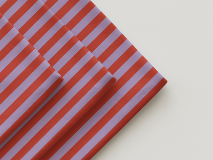 Riscas Vermelhas e Roxo Claro (M151B25)